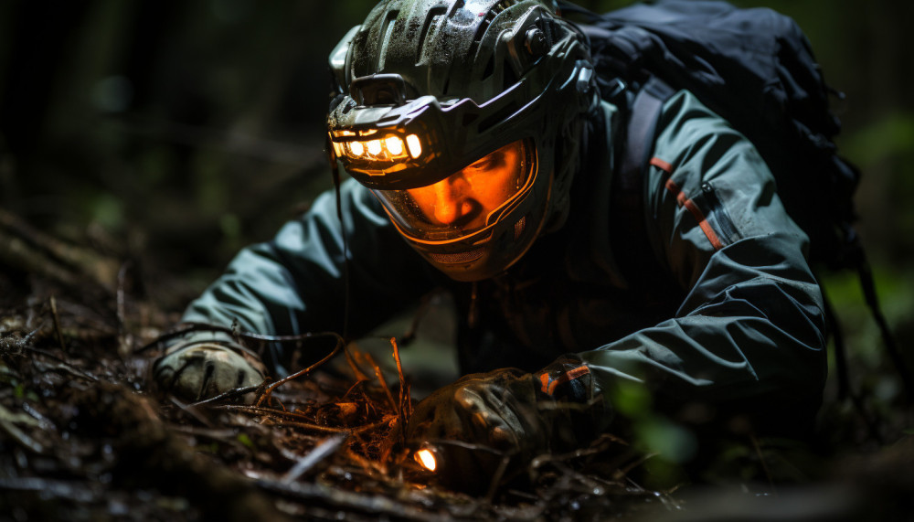 Divers - Utilité d'une lampe frontale